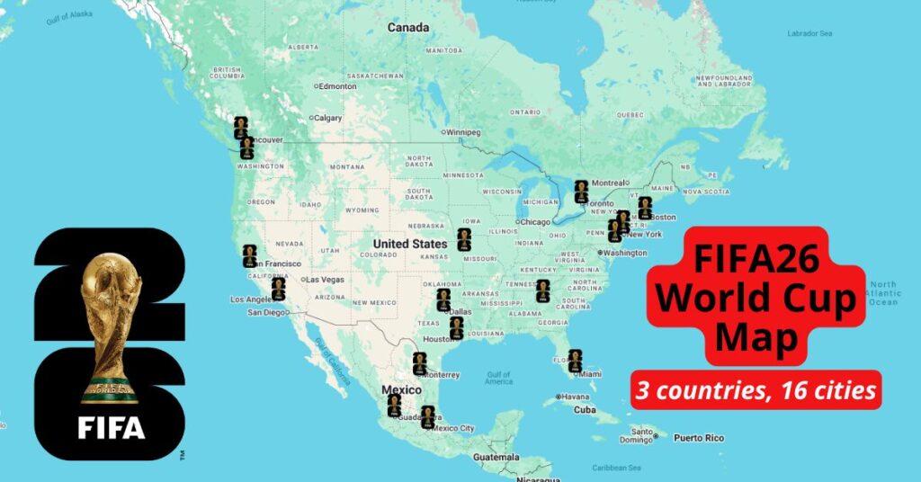 FIFA26 World Cup Map